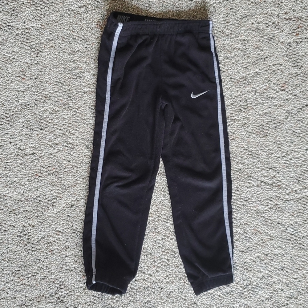 Nike black fleece pants boys 7